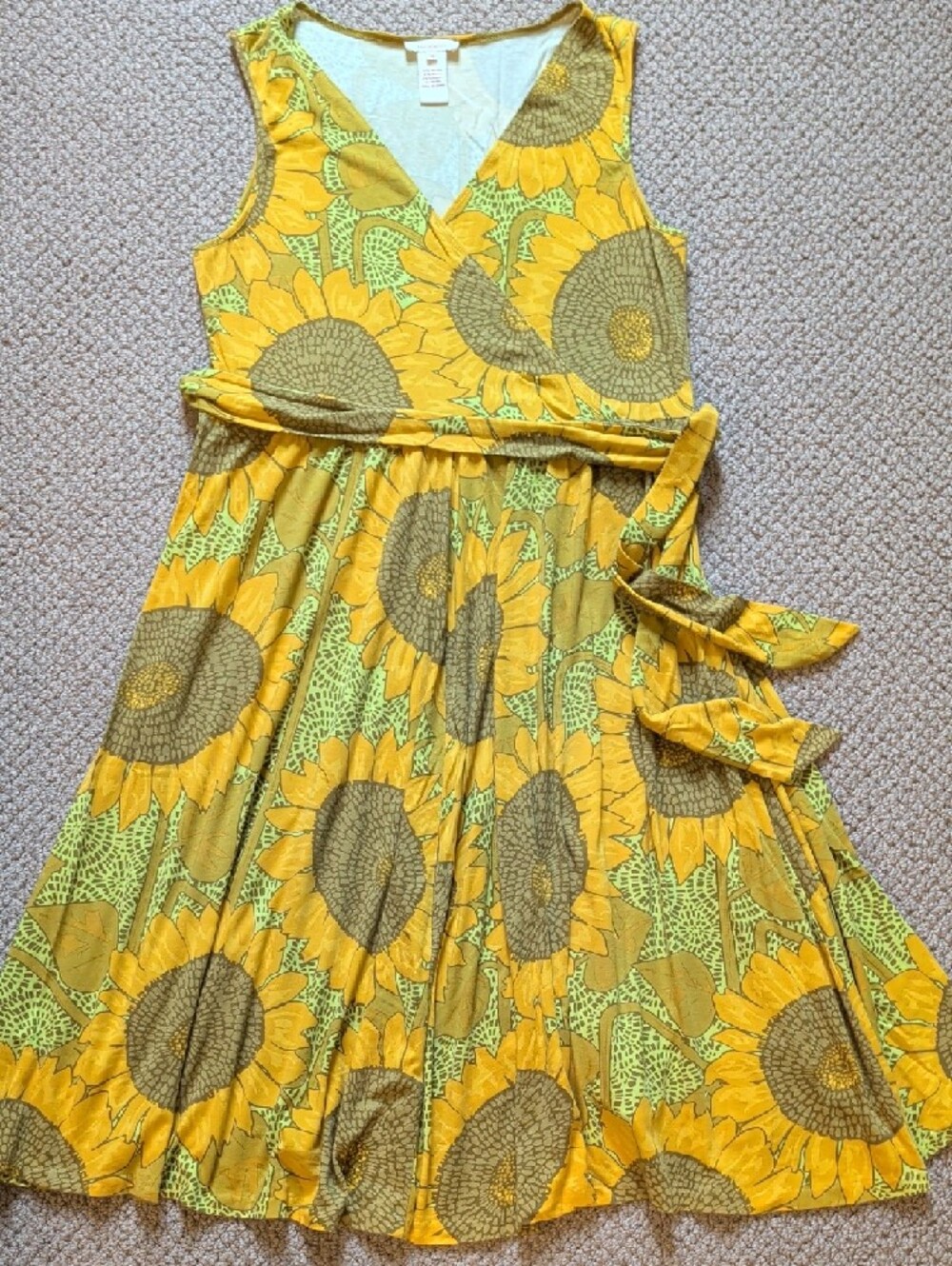 Sunflower Garden Faux Wrap Midi Dress Sundance